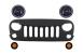 Grila Frontala cu Faruri LED CREE Angel Eye si Semnalizari compatibile cu Jeep Wrangler Rubicon JK 2007-2017 Performance AutoTuning