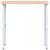 Banc de lucru 100x60x(73-99,5) cm lemn masiv fag dreptunghiular GartenMobel Dekor