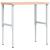 Banc de lucru 100x60x(73-99,5) cm lemn masiv fag dreptunghiular GartenMobel Dekor