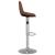 Scaune de bar, 2 buc., maro, material textil GartenMobel Dekor