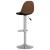 Scaune de bar, 2 buc., maro, material textil GartenMobel Dekor