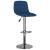 Scaune de bar, 2 buc., albastru, material textil GartenMobel Dekor