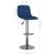 Scaune de bar, 2 buc., albastru, material textil GartenMobel Dekor