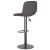 Scaune de bar, 2 buc., gri taupe, material textil GartenMobel Dekor