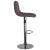 Scaune de bar, 2 buc., gri taupe, material textil GartenMobel Dekor