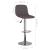 Scaune de bar, 2 buc., gri taupe, material textil GartenMobel Dekor