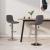 Scaune de bar, 2 buc., gri taupe, material textil GartenMobel Dekor