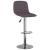 Scaune de bar, 2 buc., gri taupe, material textil GartenMobel Dekor