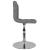 Scaun de bar pivotant, gri deschis, material textil GartenMobel Dekor
