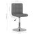 Scaun de bar pivotant, gri deschis, material textil GartenMobel Dekor