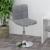 Scaun de bar pivotant, gri deschis, material textil GartenMobel Dekor