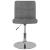 Scaun de bar pivotant, gri deschis, material textil GartenMobel Dekor