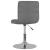 Scaun de bar pivotant, gri deschis, material textil GartenMobel Dekor