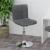 Scaun de bar pivotant, gri închis, material textil GartenMobel Dekor