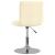 Scaun de bar pivotant, crem, material textil GartenMobel Dekor