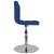 Scaun de bar pivotant, albastru, material textil GartenMobel Dekor