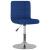 Scaun de bar pivotant, albastru, material textil GartenMobel Dekor