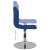 Scaun de bar pivotant, albastru, material textil GartenMobel Dekor