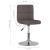 Scaun de bar pivotant, gri taupe, material textil GartenMobel Dekor