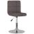 Scaun de bar pivotant, gri taupe, material textil GartenMobel Dekor