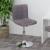 Scaun de bar pivotant, gri taupe, material textil GartenMobel Dekor