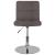 Scaun de bar pivotant, gri taupe, material textil GartenMobel Dekor