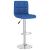 Scaun de bar, albastru, material textil GartenMobel Dekor