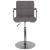 Scaun de bar, gri taupe, material textil GartenMobel Dekor