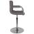 Scaun de bar, gri taupe, material textil GartenMobel Dekor