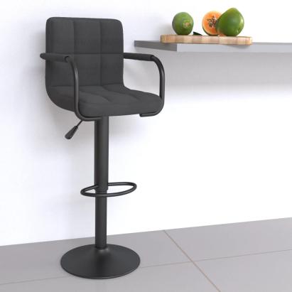 Scaun de bar, gri închis, material textil GartenMobel Dekor