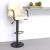 Scaun de bar, crem, material textil GartenMobel Dekor