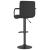 Scaun de bar, negru, material textil GartenMobel Dekor