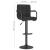 Scaun de bar, negru, material textil GartenMobel Dekor