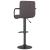 Scaun de bar, gri taupe, material textil GartenMobel Dekor