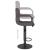 Scaun de bar, gri taupe, material textil GartenMobel Dekor