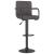 Scaun de bar, gri taupe, material textil GartenMobel Dekor