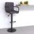 Scaun de bar, gri taupe, material textil GartenMobel Dekor