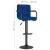 Scaune de bar, 2 buc., albastru, material textil GartenMobel Dekor