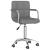 Scaun de birou pivotant, gri deschis, material textil GartenMobel Dekor