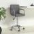 Scaun de birou pivotant, gri deschis, material textil GartenMobel Dekor