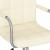 Scaun de birou pivotant, crem, material textil GartenMobel Dekor