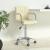 Scaun de birou pivotant, crem, material textil GartenMobel Dekor