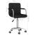 Scaun de birou pivotant, negru, material textil GartenMobel Dekor