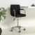 Scaun de birou pivotant, negru, material textil GartenMobel Dekor