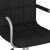 Scaun de birou pivotant, negru, material textil GartenMobel Dekor
