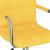 Scaun de birou pivotant, galben muștar, material textil GartenMobel Dekor