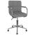 Scaun de birou pivotant, gri deschis, material textil GartenMobel Dekor