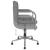 Scaun de birou pivotant, gri deschis, material textil GartenMobel Dekor