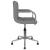 Scaun de birou pivotant, gri deschis, material textil GartenMobel Dekor