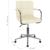 Scaun de birou pivotant, crem, material textil GartenMobel Dekor